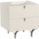 Celine 20.5 X 19.75 inch Cream Night Stand, Small